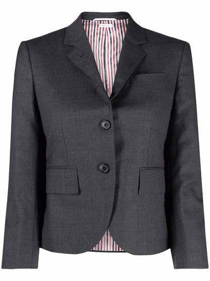 Cropped Single-Breasted Blazer