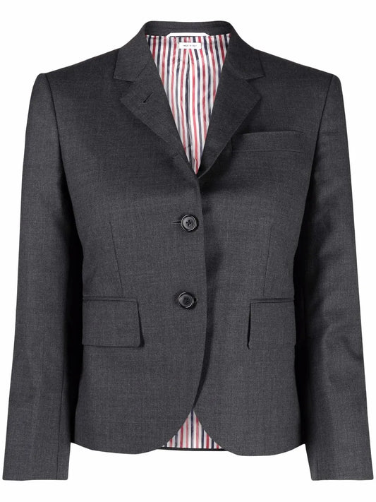Cropped Single-Breasted Blazer