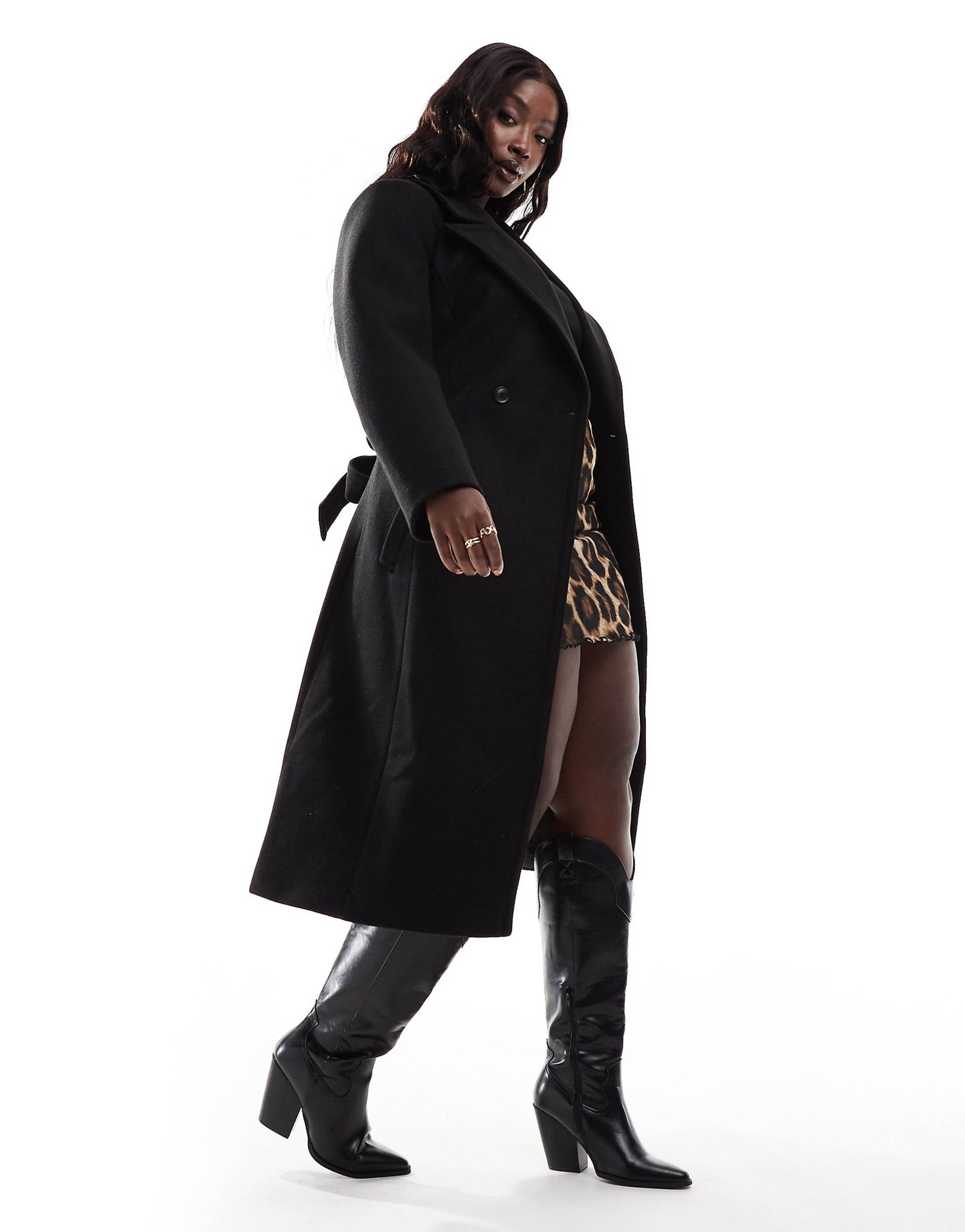 Curve Formal Wrap Coat