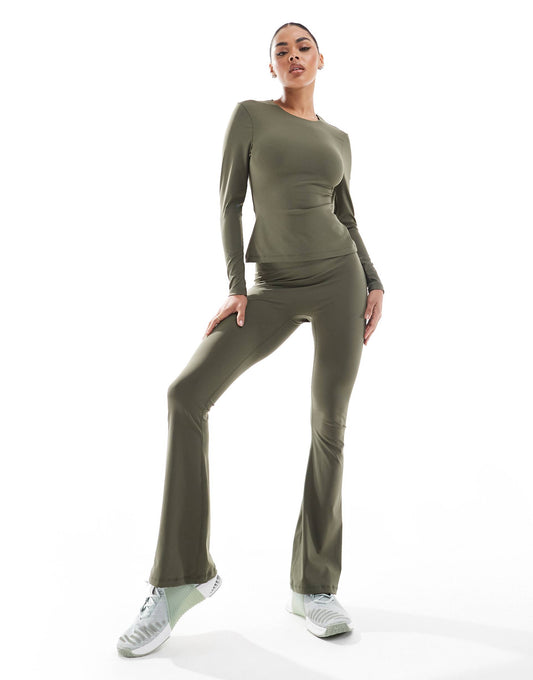 Flared High Waist  Legging