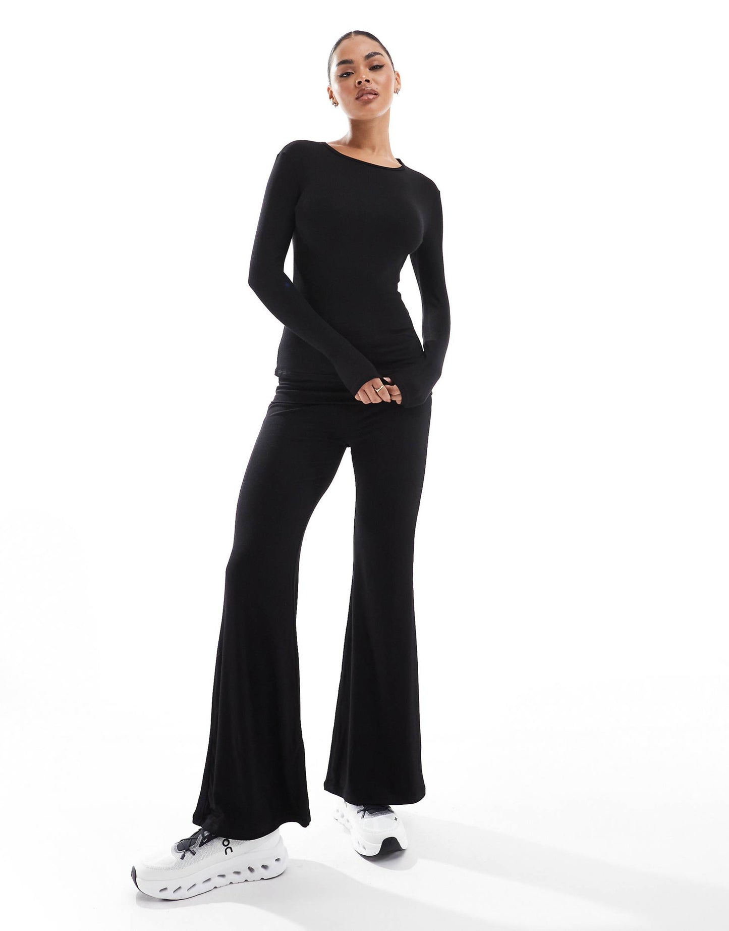 Double Layer Rib Jersey  Fold-Over Flares
