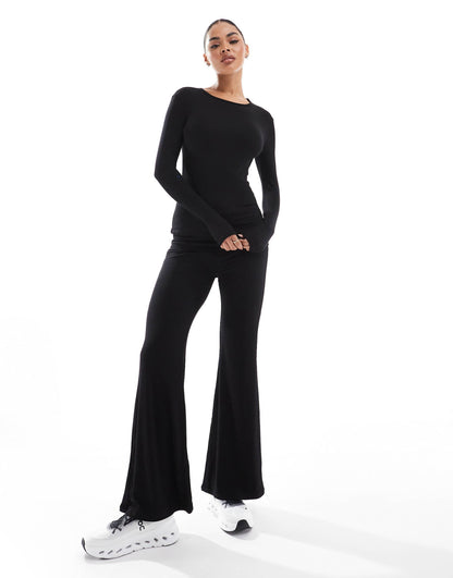 Double Layer Rib Jersey  Fold-Over Flares