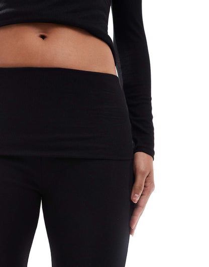Double Layer Rib Jersey  Fold-Over Flares