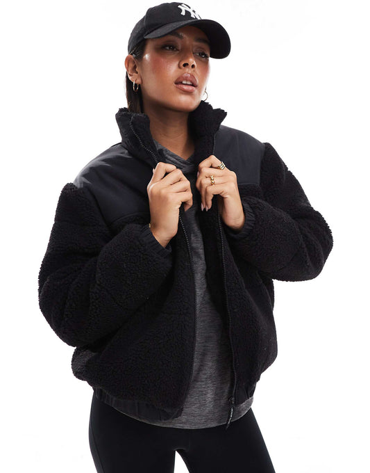 Borg  Zip Up Padded Jacket