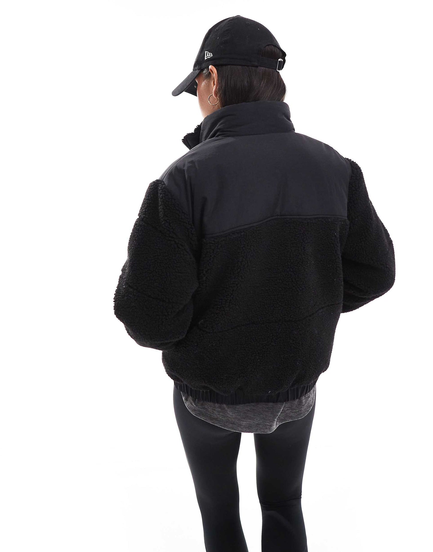 Borg  Zip Up Padded Jacket