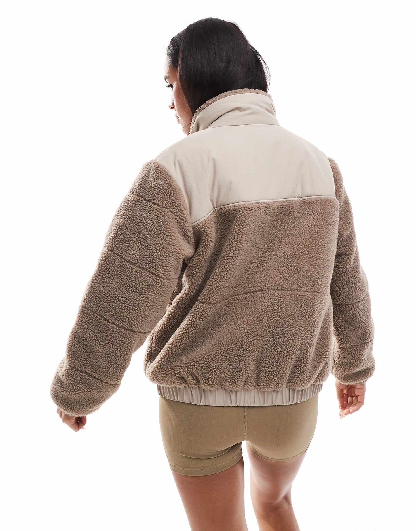 Borg  Zip Up Padded Jacket