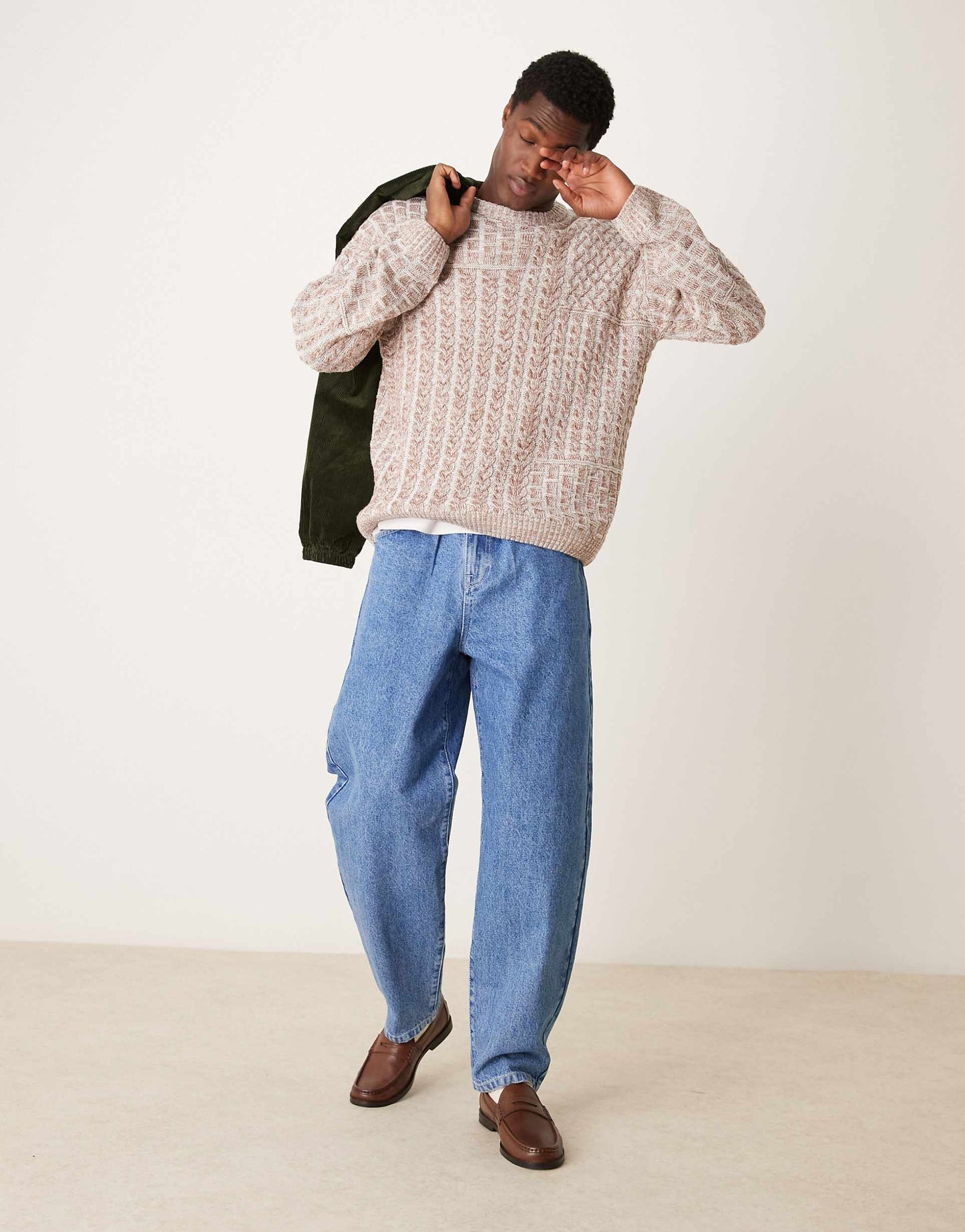 Relaxed Cable Knit Jumper