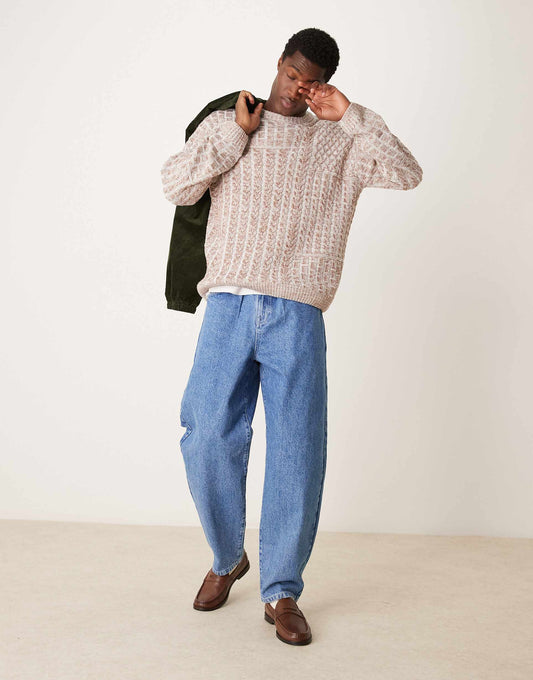 Relaxed Cable Knit Jumper