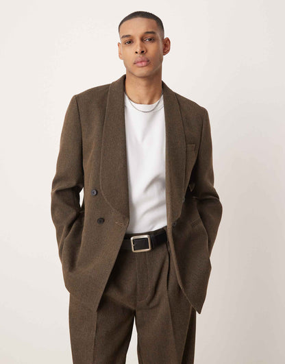 Double Breasted Regular Suit Jacket