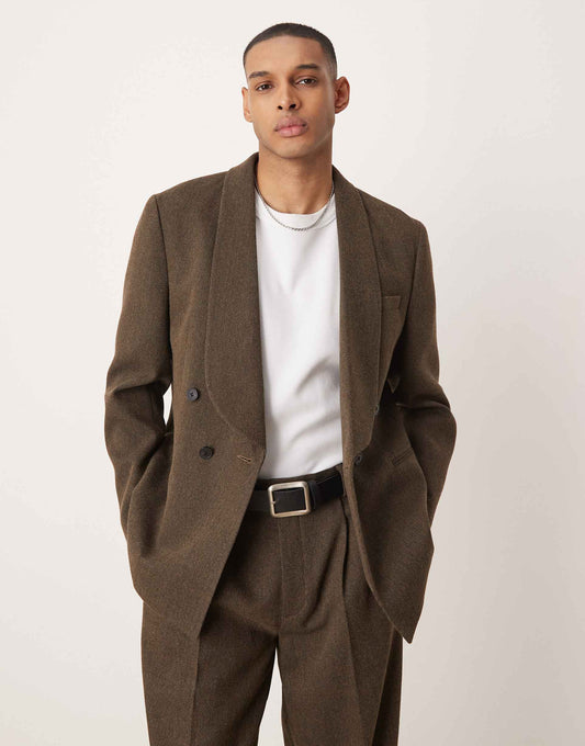 Double Breasted Regular Suit Jacket