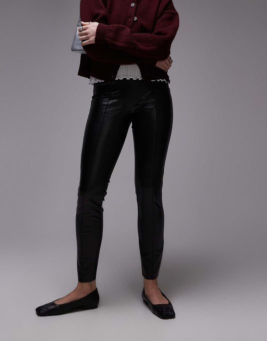 Faux Leather Skinny Trouser