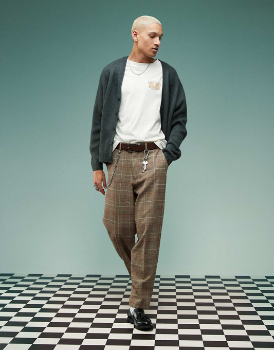 Smart Oversized Tapered Trousers