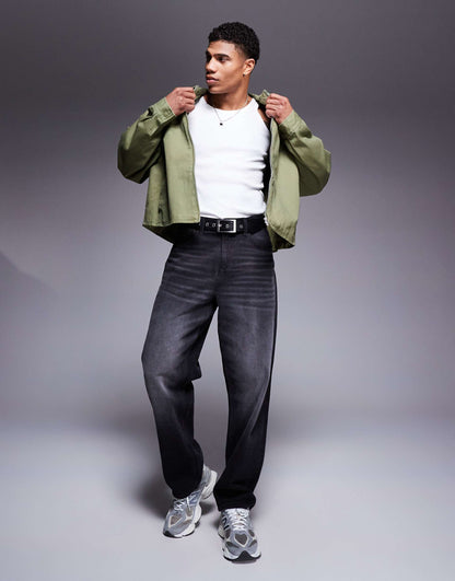 Boxy Oversized Harrington Jacket