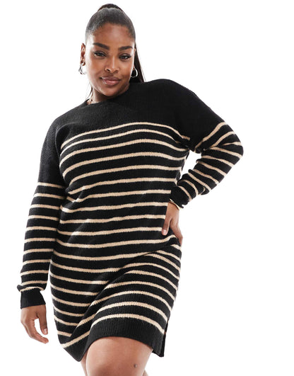 Stripe Mini Jumper Dress