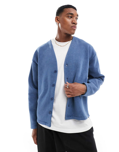 Oversized Jersey Cardigan