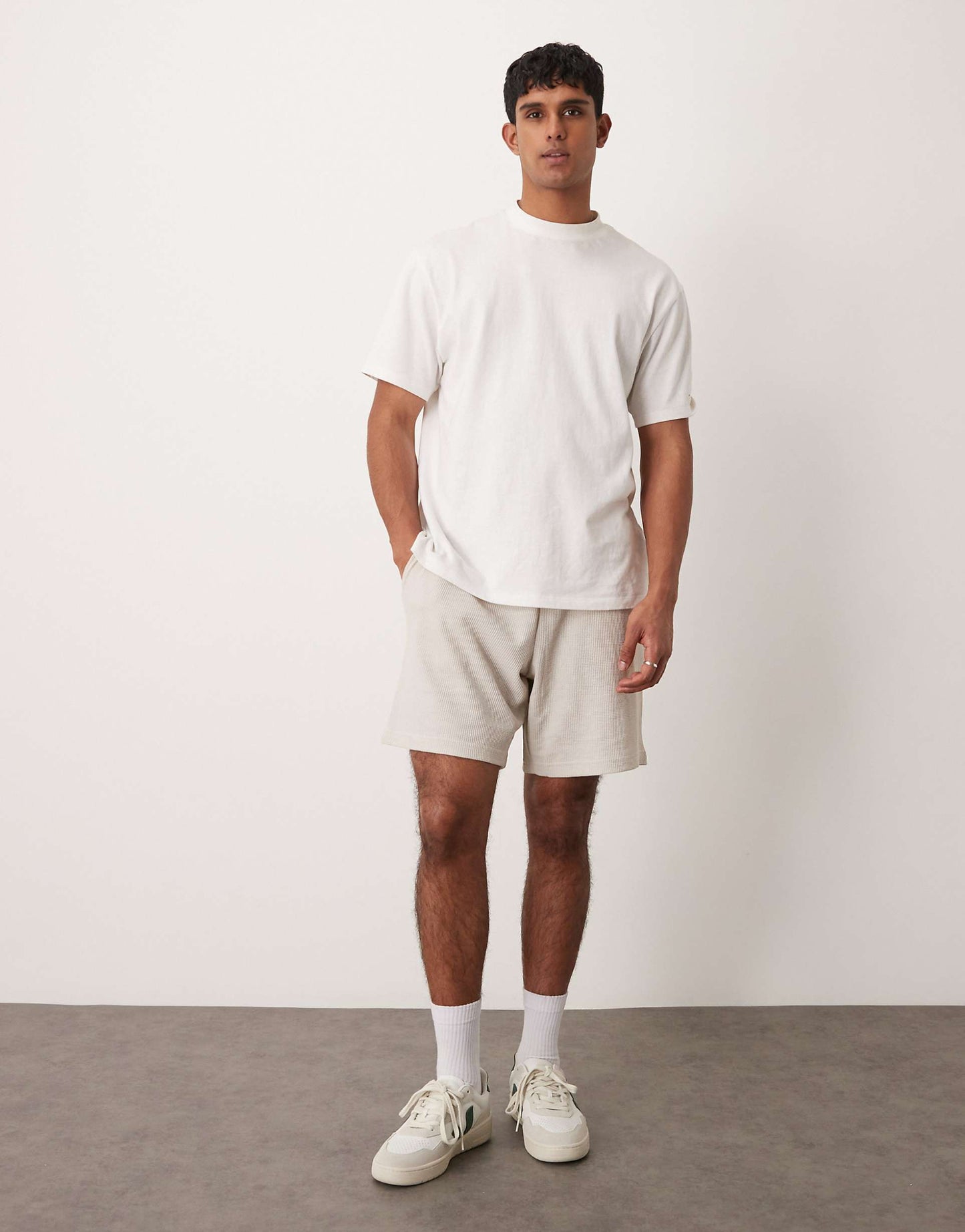 Waffle Textured Shorts