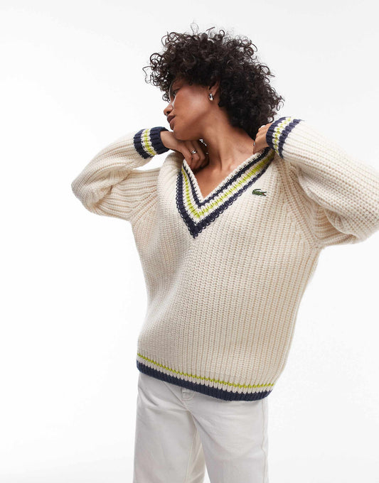 V Neck Stripe Jumper