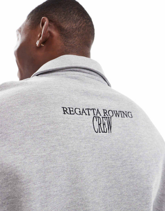 Oversized Polo With Back Embroidery