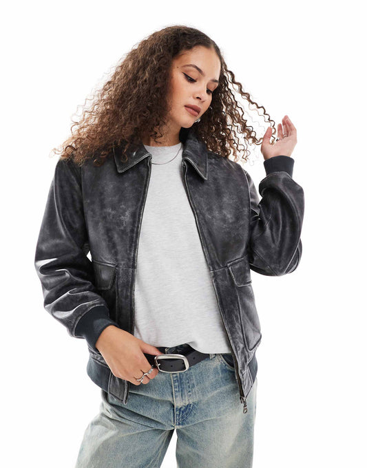 Leather Biker Jacket