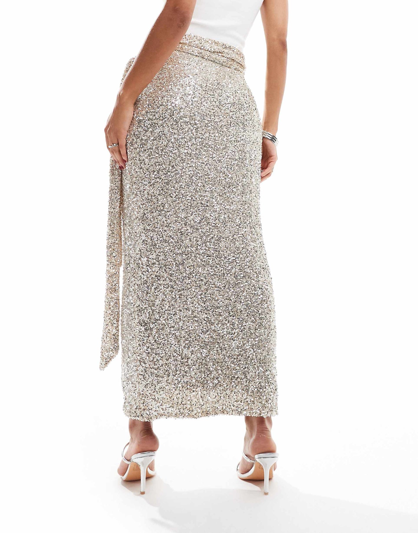 Jaspre Embellished Midi Skirt