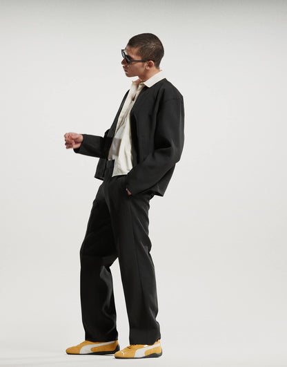 Smart Co-Ord Ribbed Straight Leg