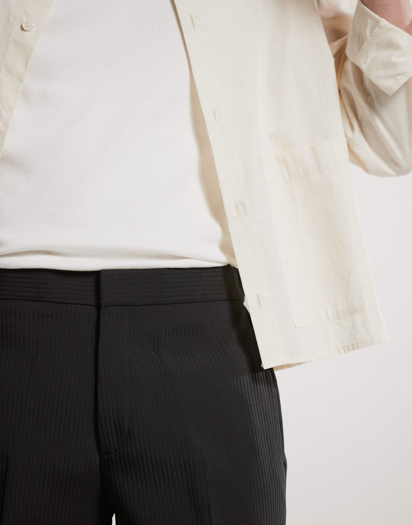 Smart Co-Ord Ribbed Straight Leg