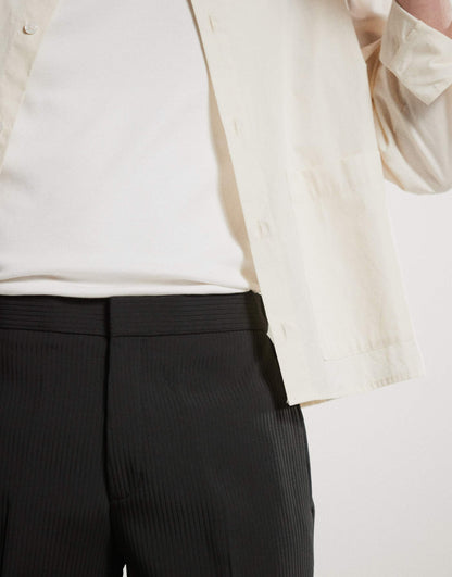 Smart Co-Ord Ribbed Straight Leg