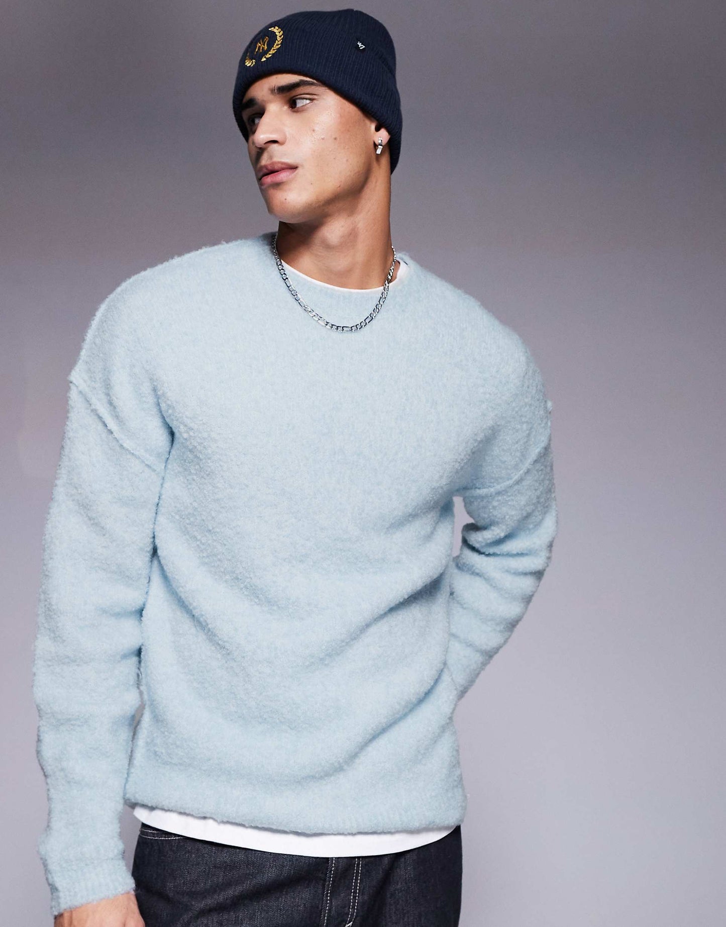 Relaxed Knitted Textured Jumper