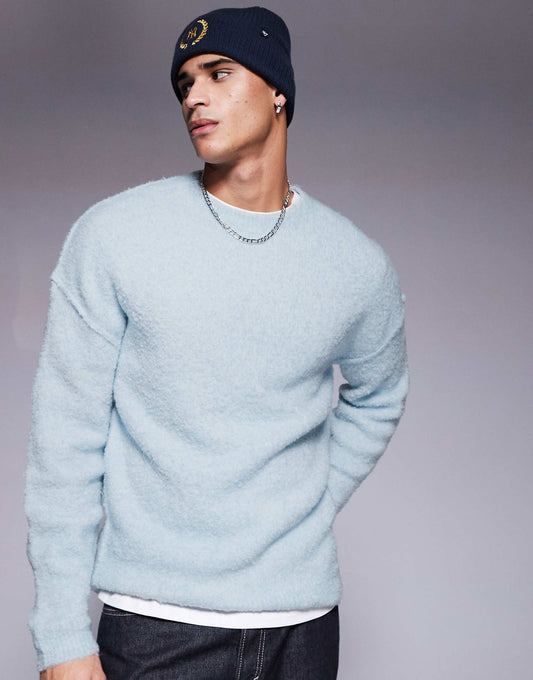 Relaxed Knitted Textured Jumper