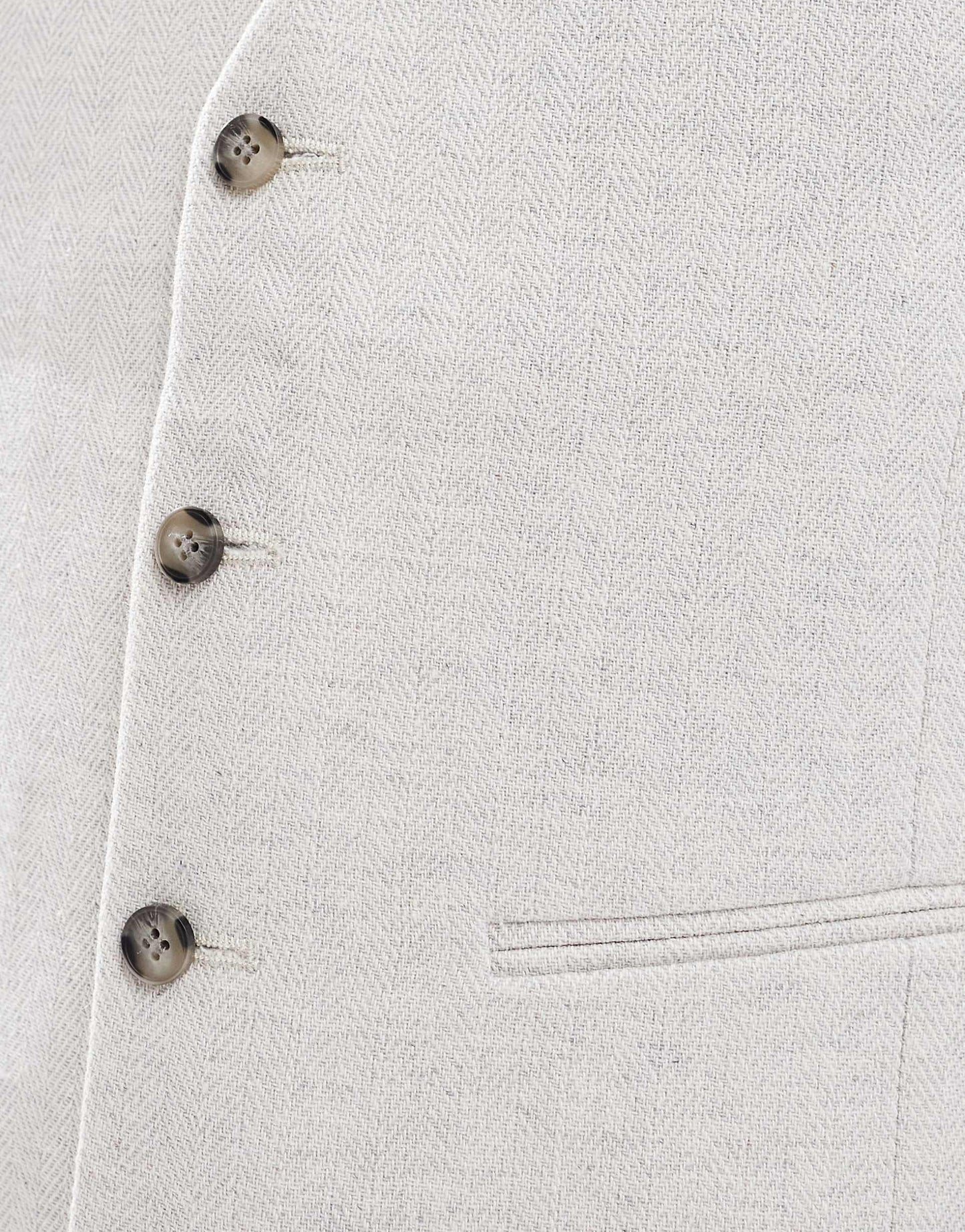 Slim Suit Waistcoat With Wool