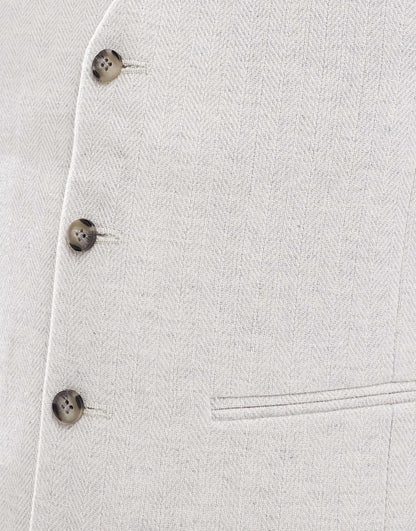 Slim Suit Waistcoat With Wool
