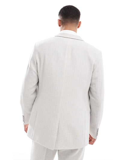 Slim Suit Jacket With Wool