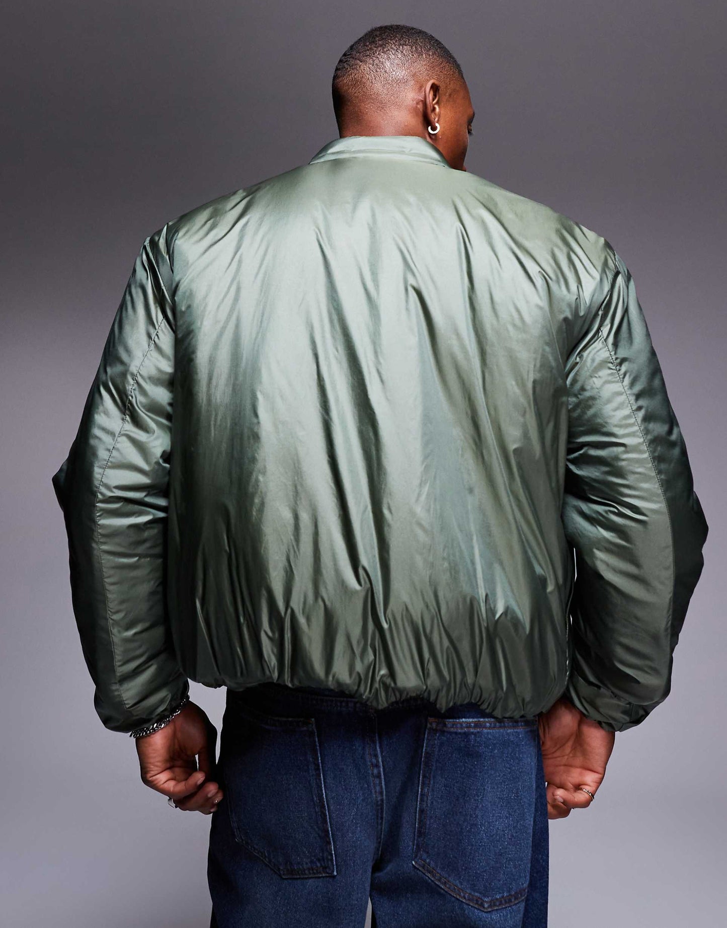 Oversized Mono Wadded Puffer Jacket