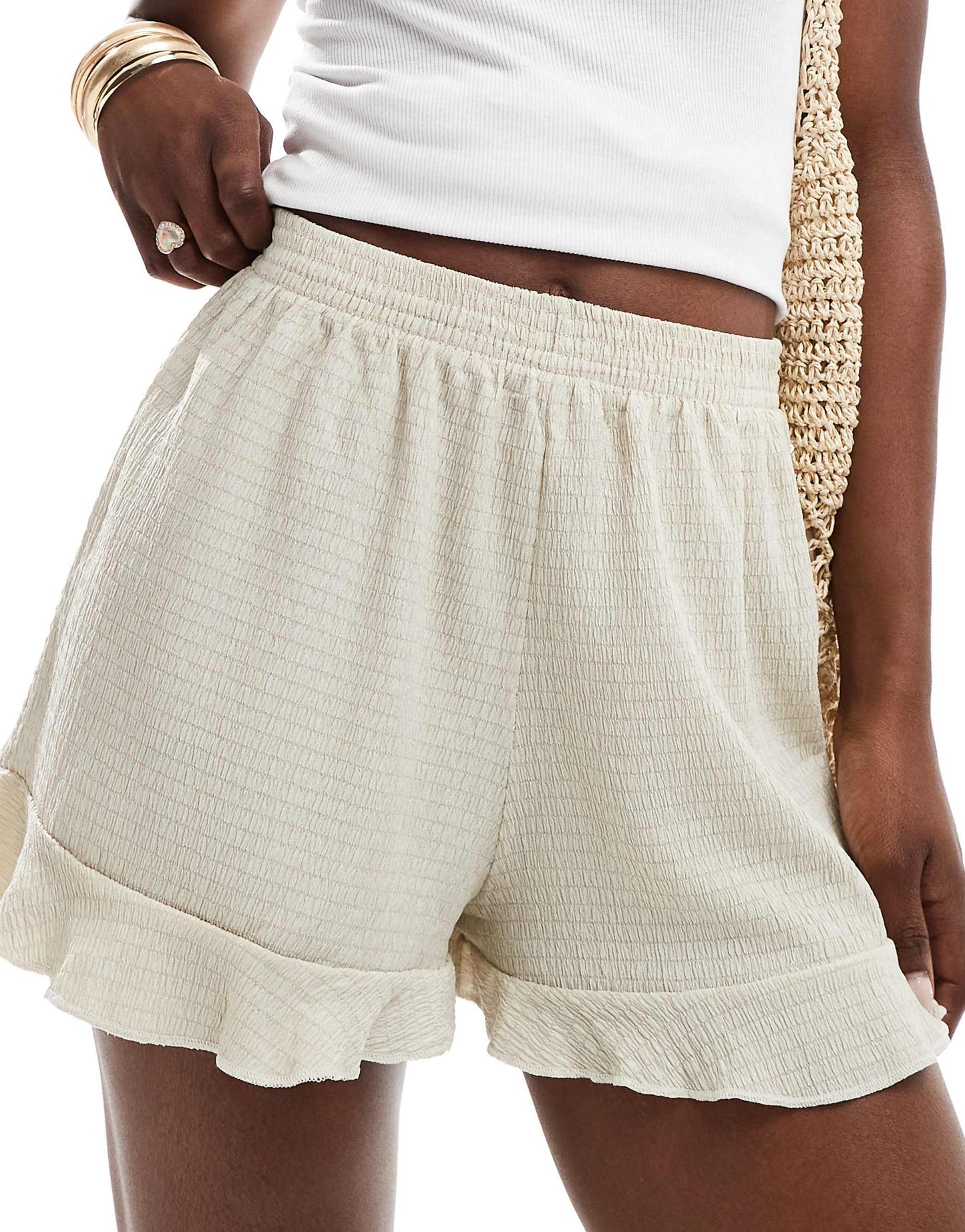 Textured Frill Short