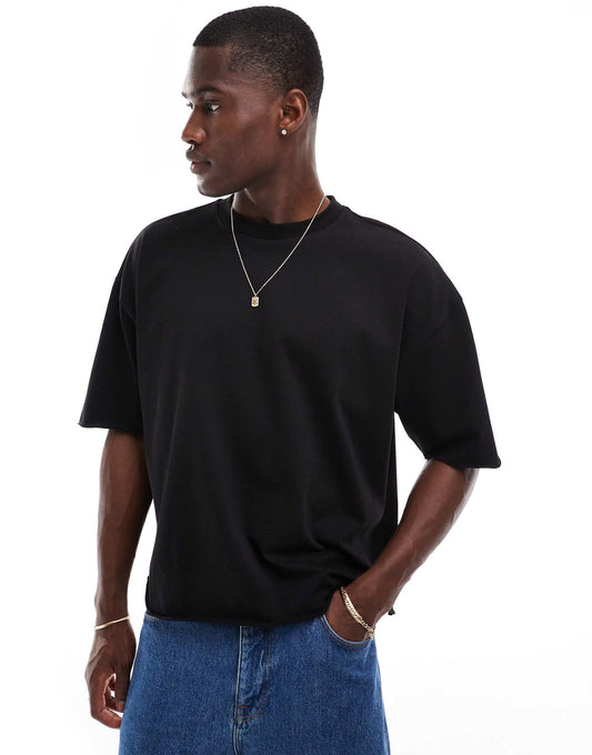 Relaxed Heavyweight T-Shirt With Raw Edge