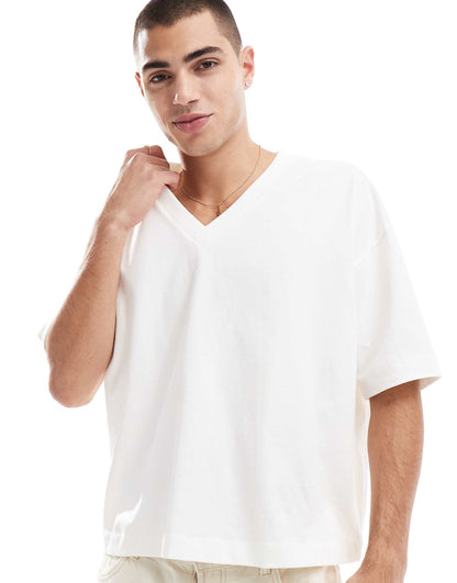 Heavyweight Oversized V-Neck T-Shirt