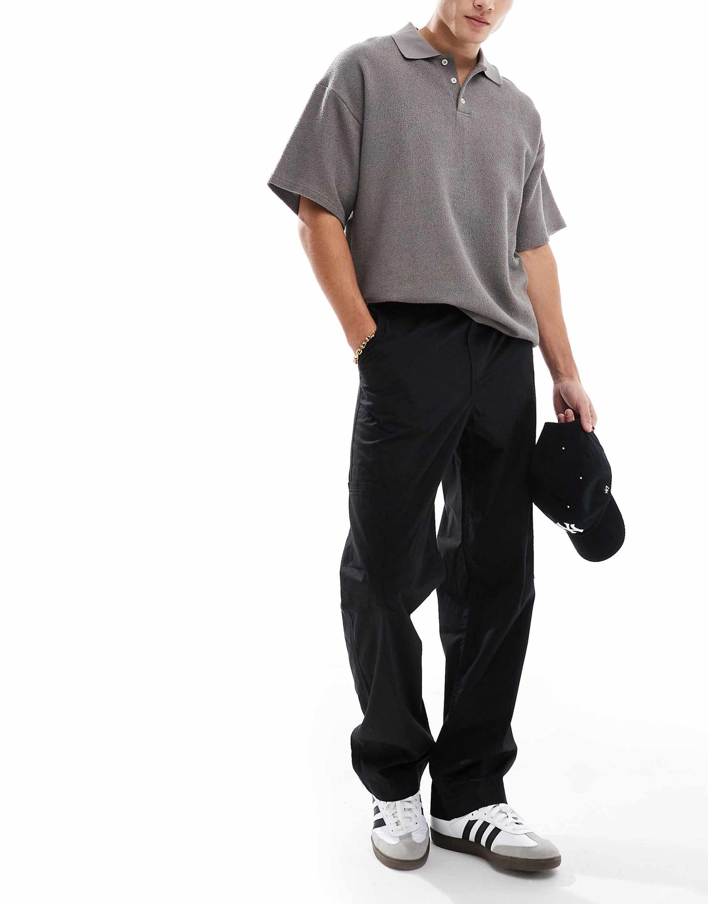 Baggy Trousers With Workwear Patch