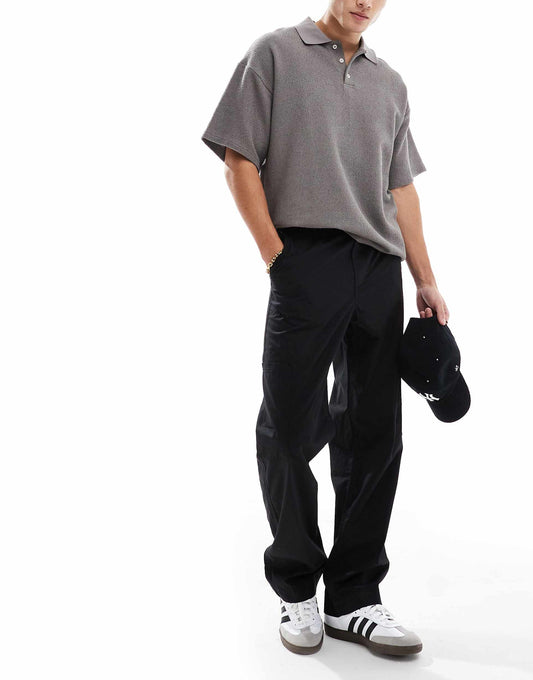 Baggy Trousers With Workwear Patch