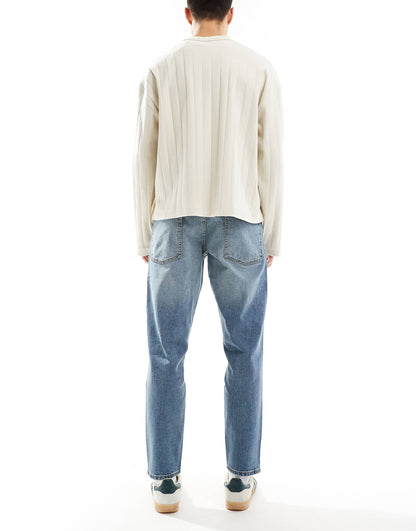 Stretch Tapered Jeans