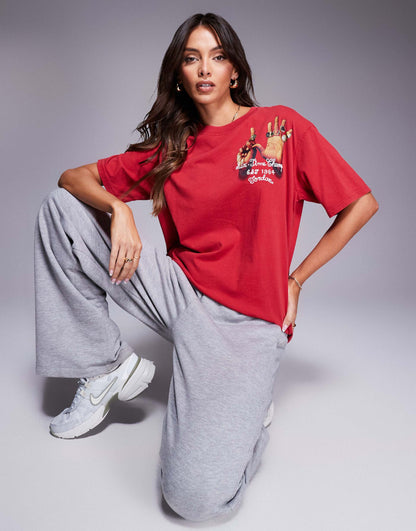 Ring Graphic Back Print T-Shirt