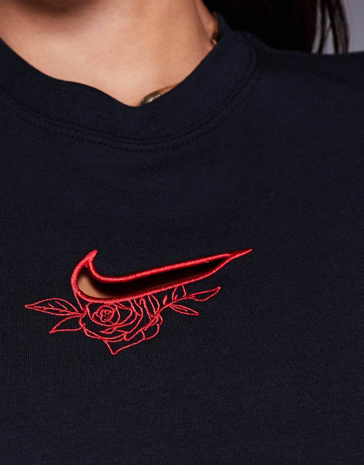 Cut Out Cropped T-Shirt