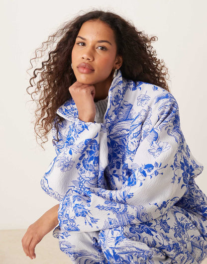 Mdc Jaquard Floral Jacket