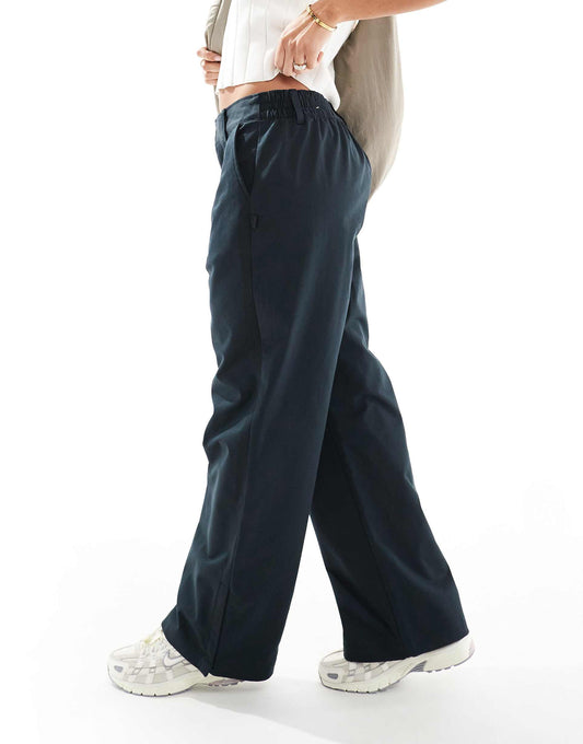 Msc Twill Wide Leg Trousers