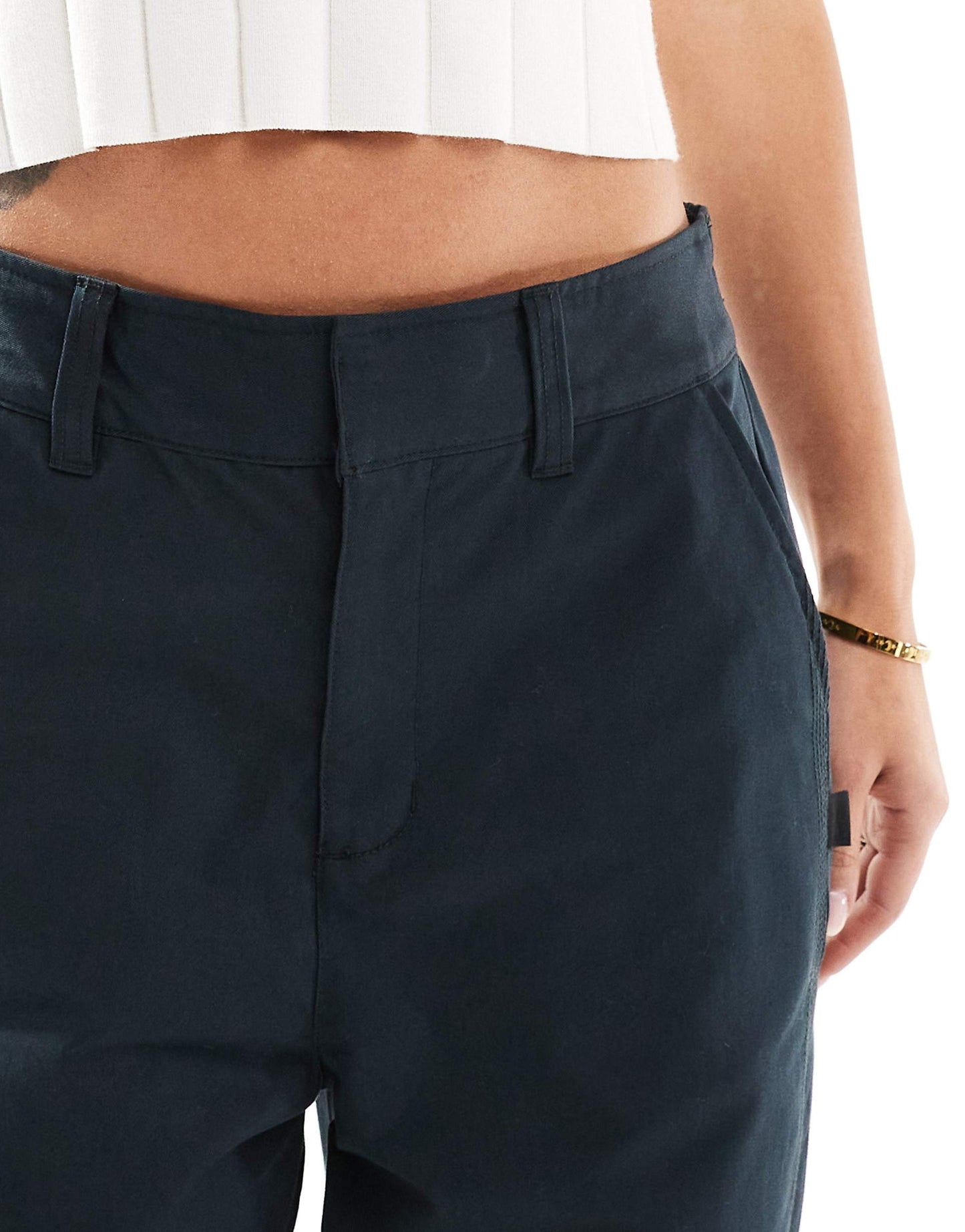Msc Twill Wide Leg Trousers