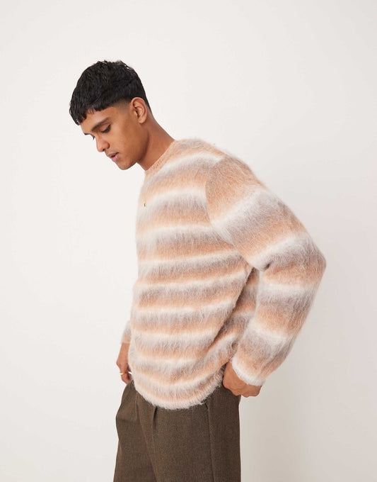 Oversized Knitted Fluffy Jumper