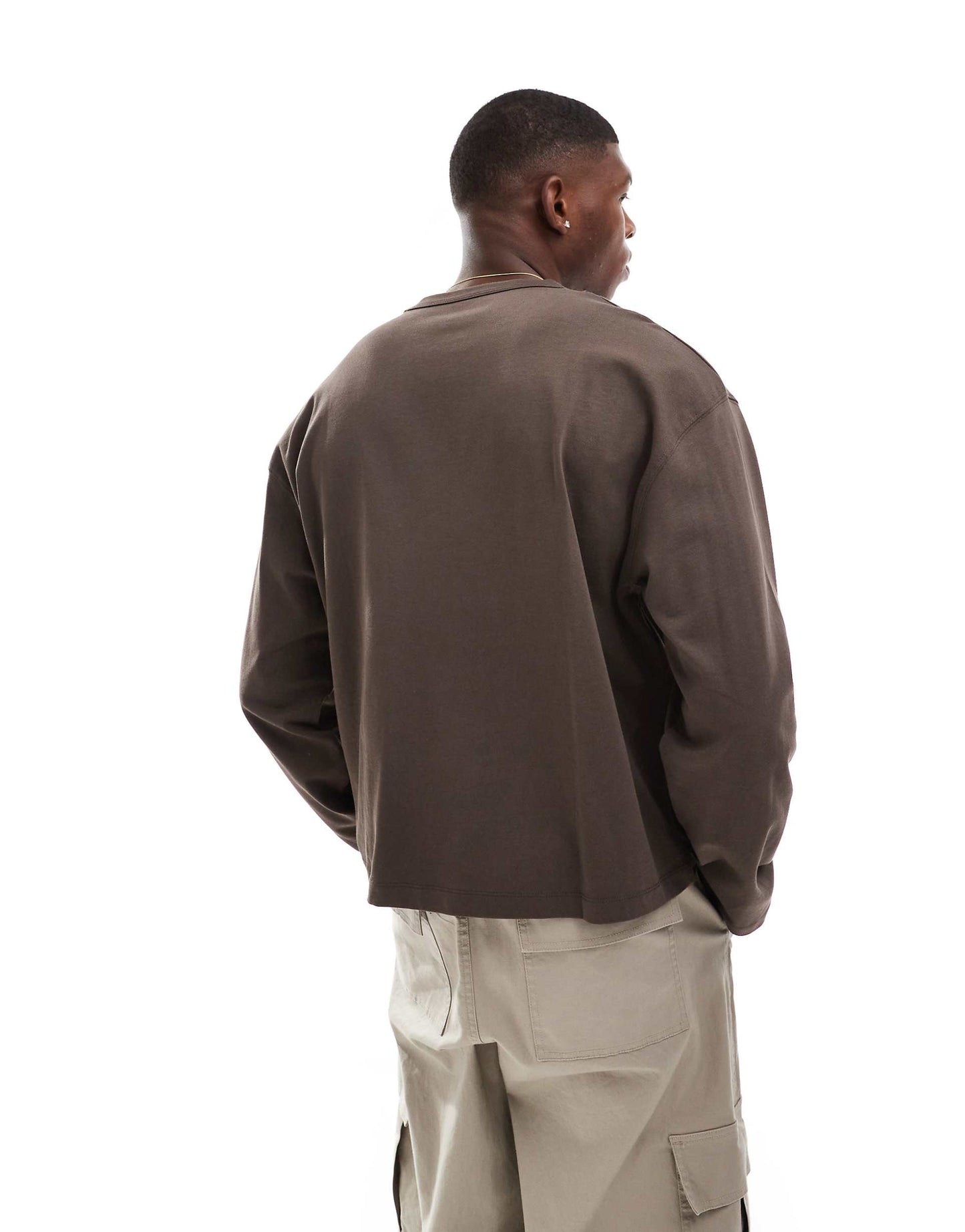 Essential Heavyweight Oversized Boxy Long Sleeve T-Shirt 240Gsm