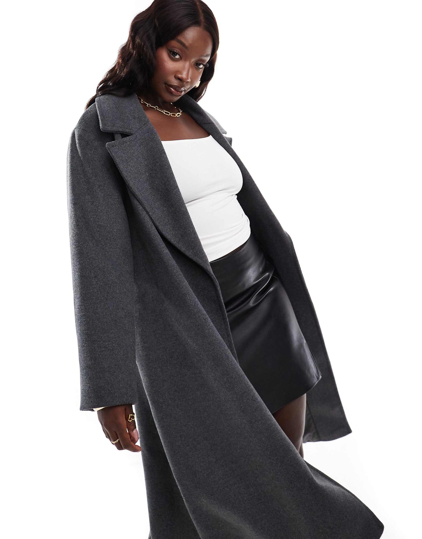 Curve Oversized Wrap Coat
