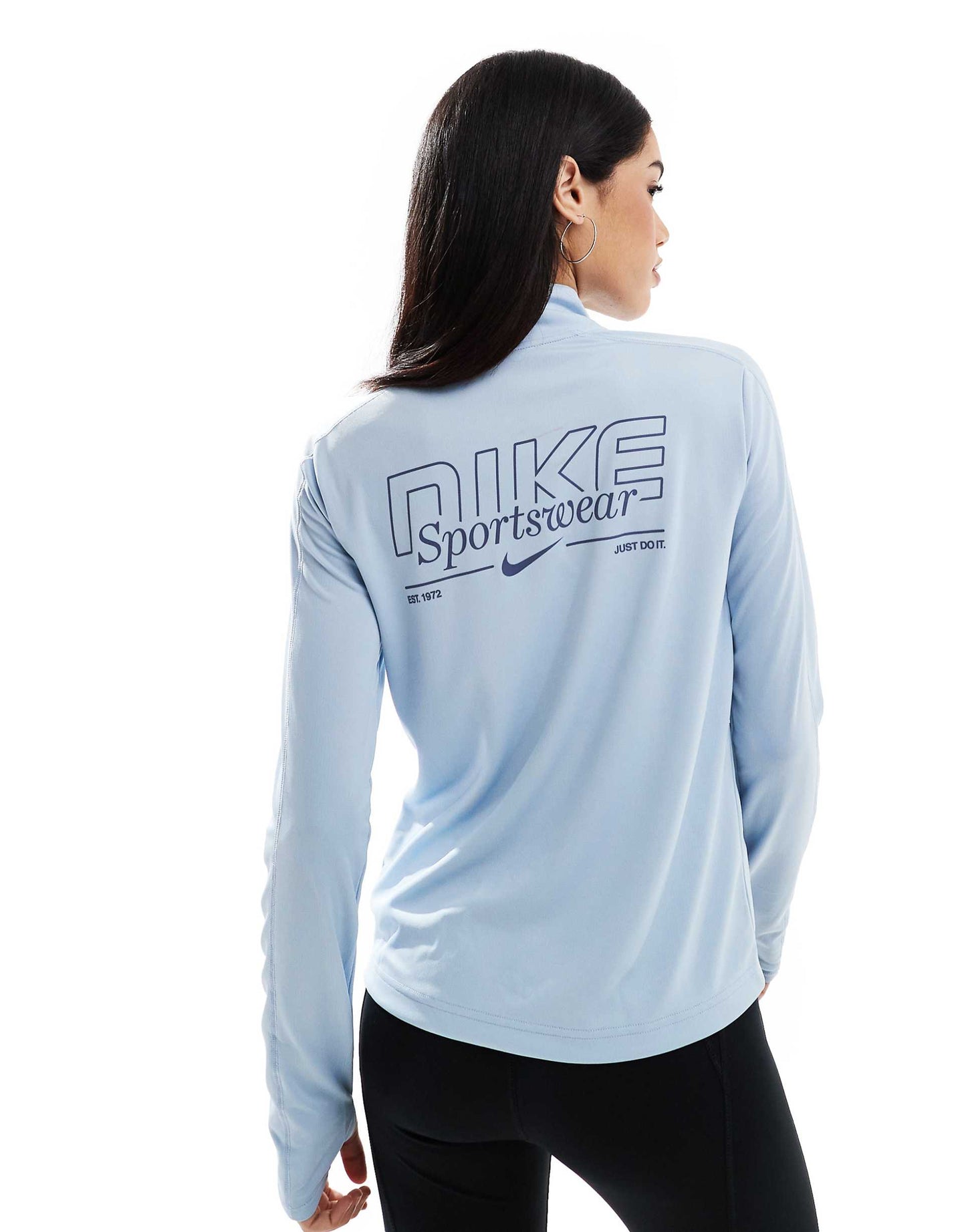 Running Gym Life Swoosh Pacer Dri-Fit 1/4 Zip Long Sleeve Top