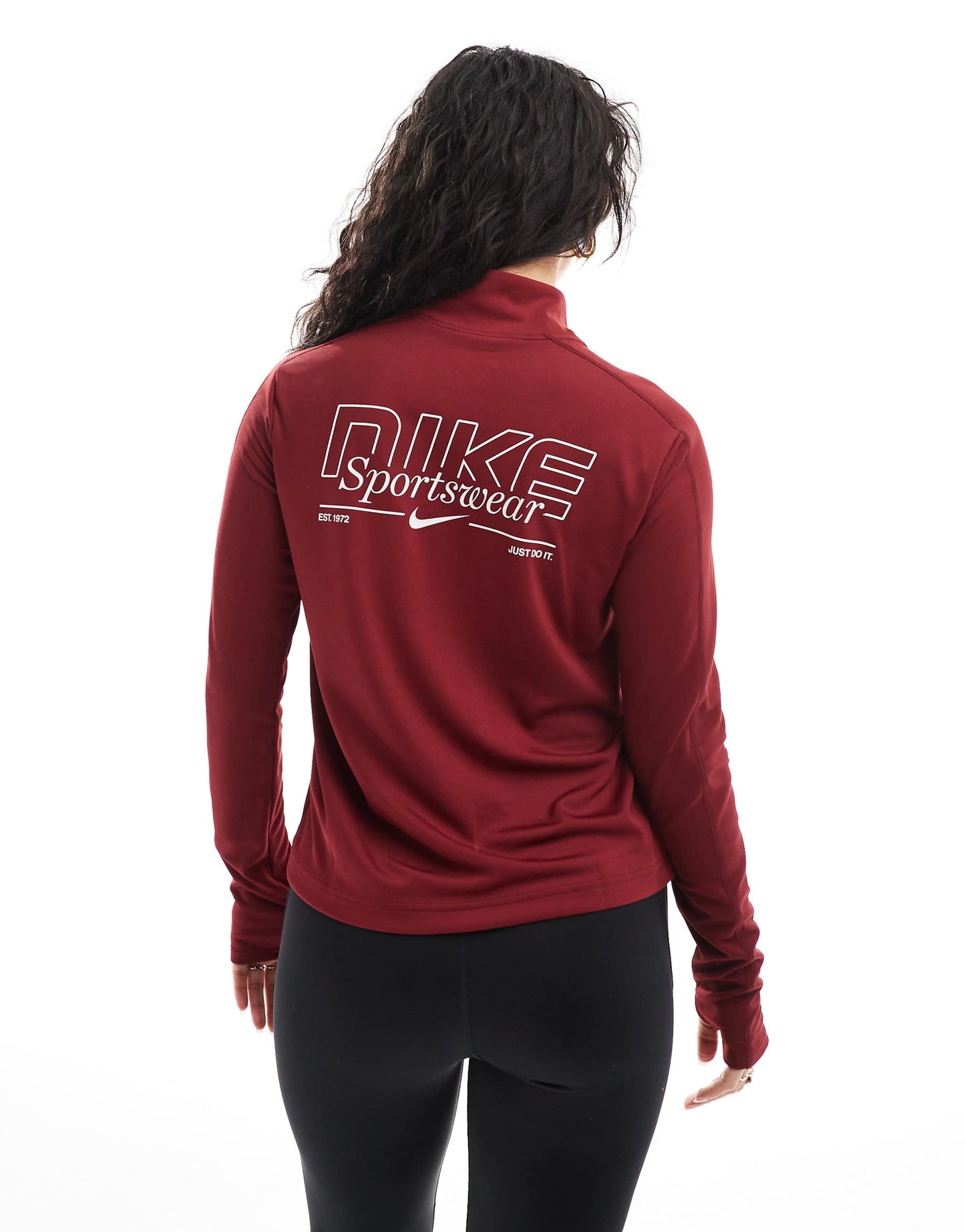 Running Gym Life Swoosh Pacer Dri-Fit 1/4 Zip Long Sleeve Top