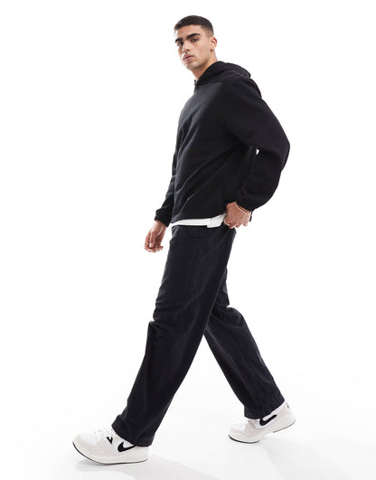 Oversized Hoodie With Fixed Hem